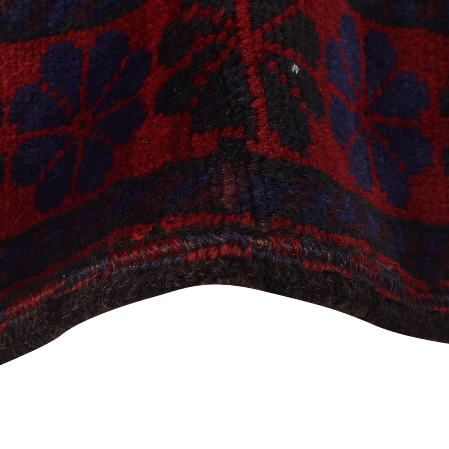 Baluchi Rug Handmade Red Geometric 6x9 ft
