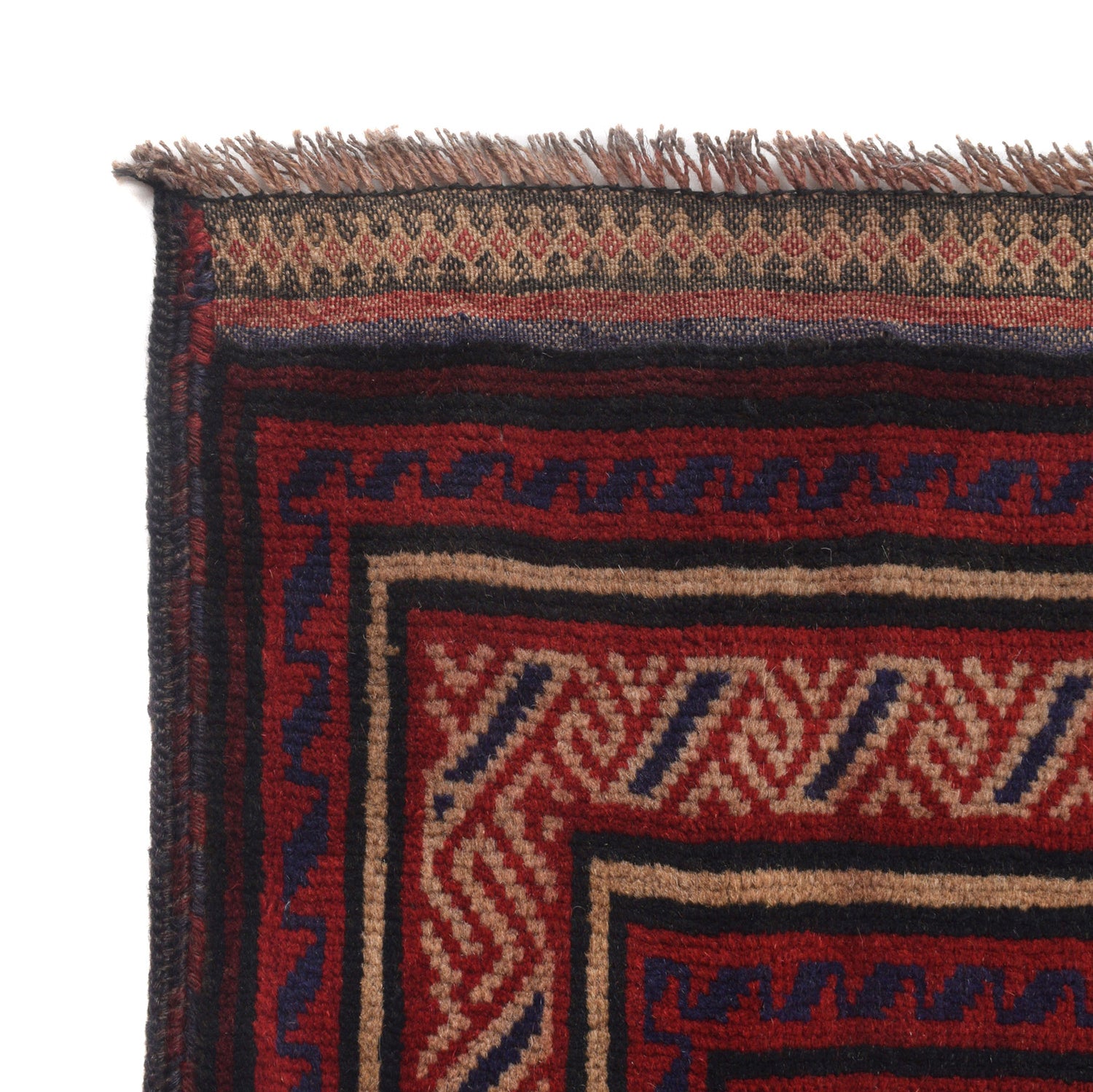 Baluchi Rug Handmade Red Geometric 5x8 ft