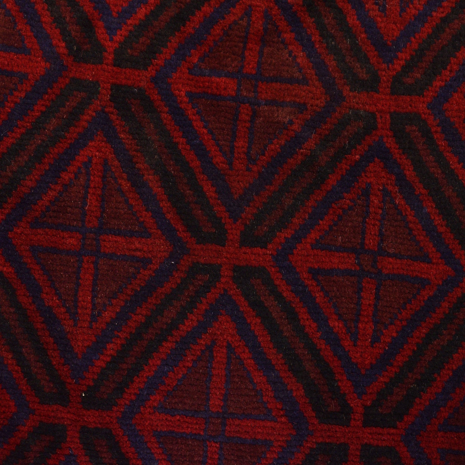 Baluchi Rug Handmade Red Geometric 5x8 ft