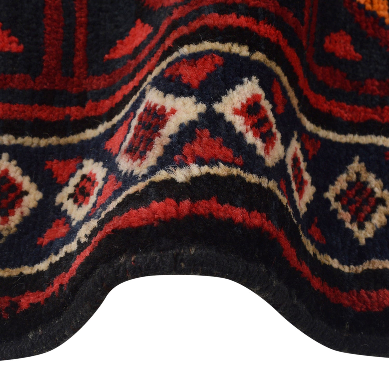 Baluchi Rug Handmade Multi Geometric 4x6 ft