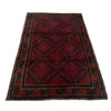 Baluchi Rug Handmade Multi Geometric 4x6 ft