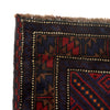 Baluchi Rug Handmade Multi Geometric 4x6 ft