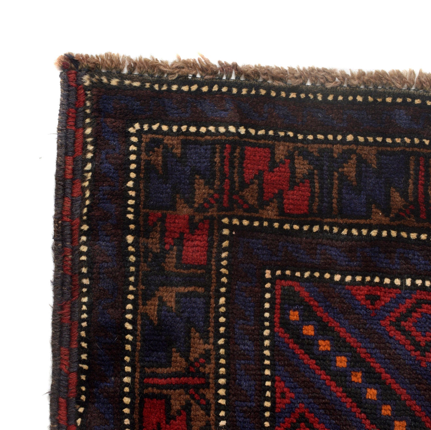 Baluchi Rug Handmade Multi Geometric 4x6 ft