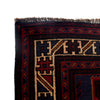 Baluchi Rug Handmade Navy Blue Geometric 4x7 ft