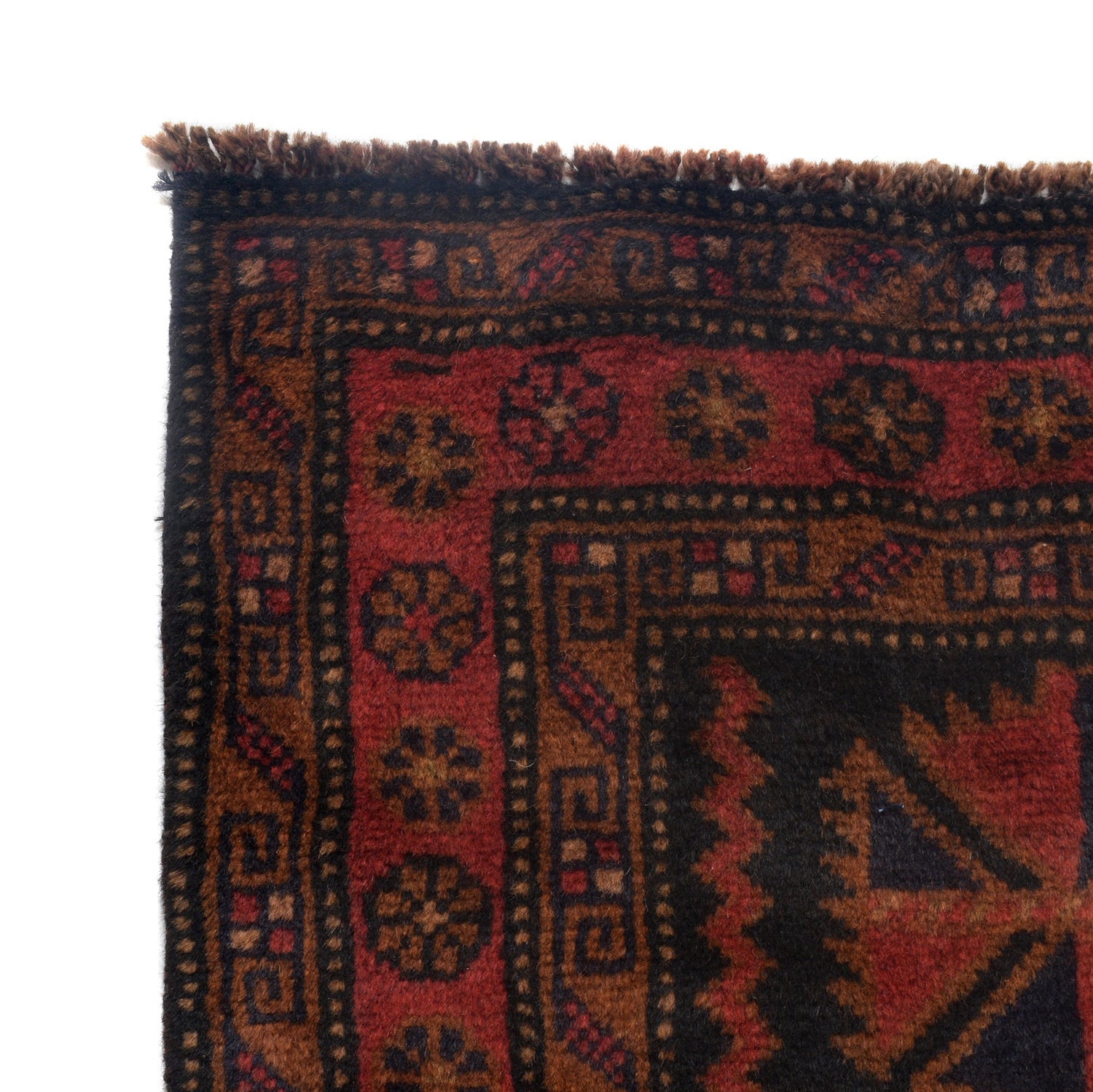 Baluchi Rug Handmade Multi Geometric 4x6 ft