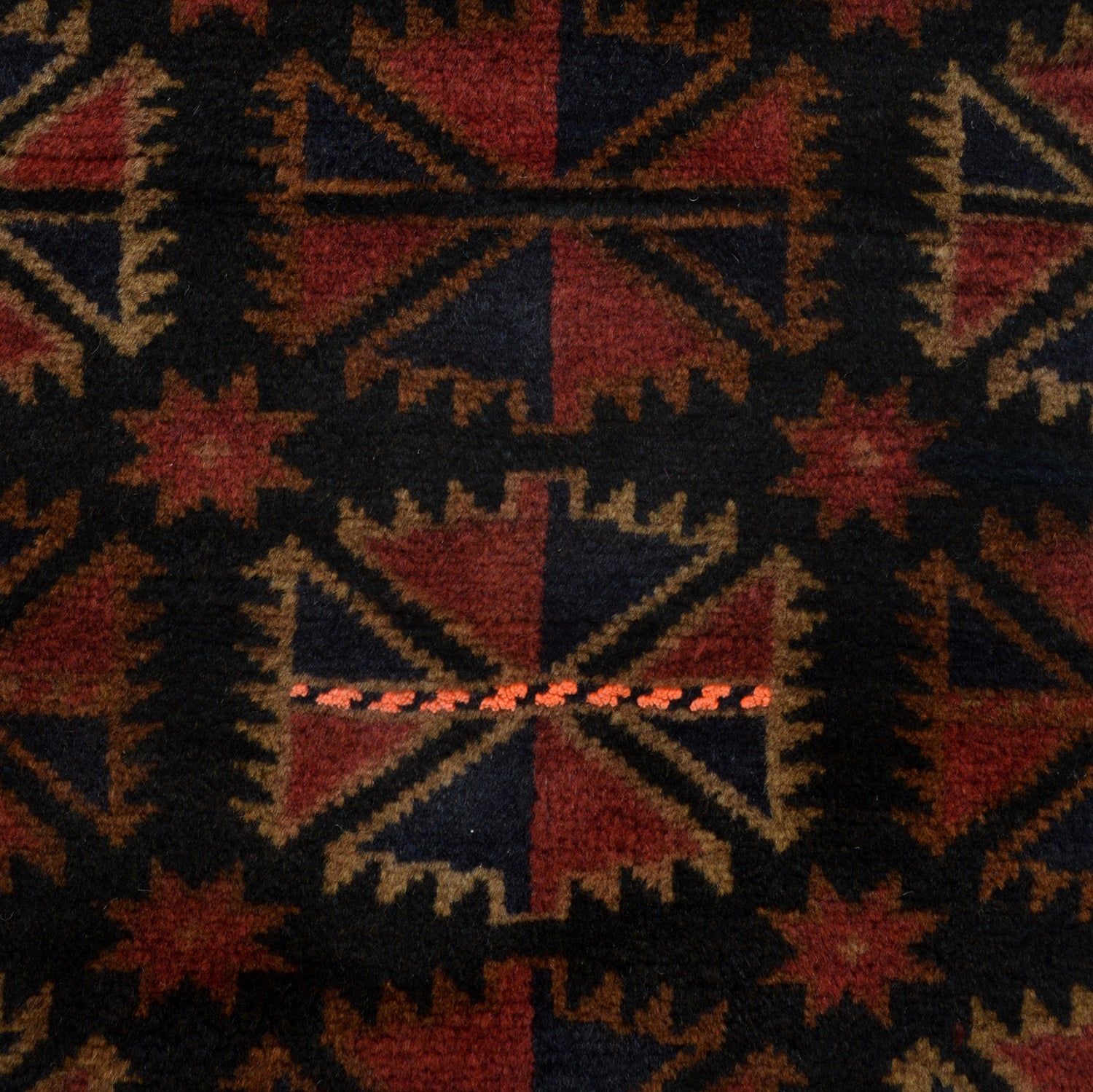 Baluchi Rug Handmade Multi Geometric 4x6 ft