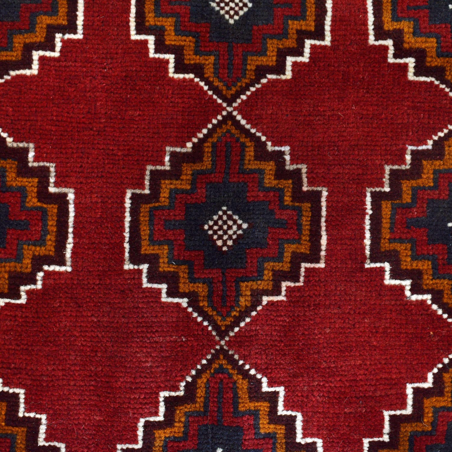 Baluchi Rug Handmade Red Geometric 3x5 ft