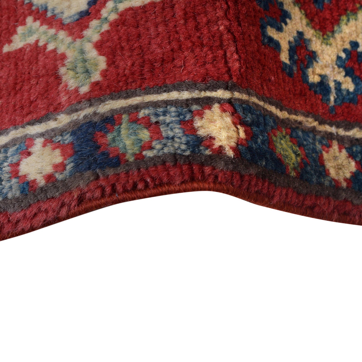 Kazak Rug Handmade Ivory Medallion 3x5 ft