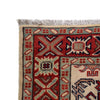 Kazak Rug Handmade Ivory Medallion 2x4 ft