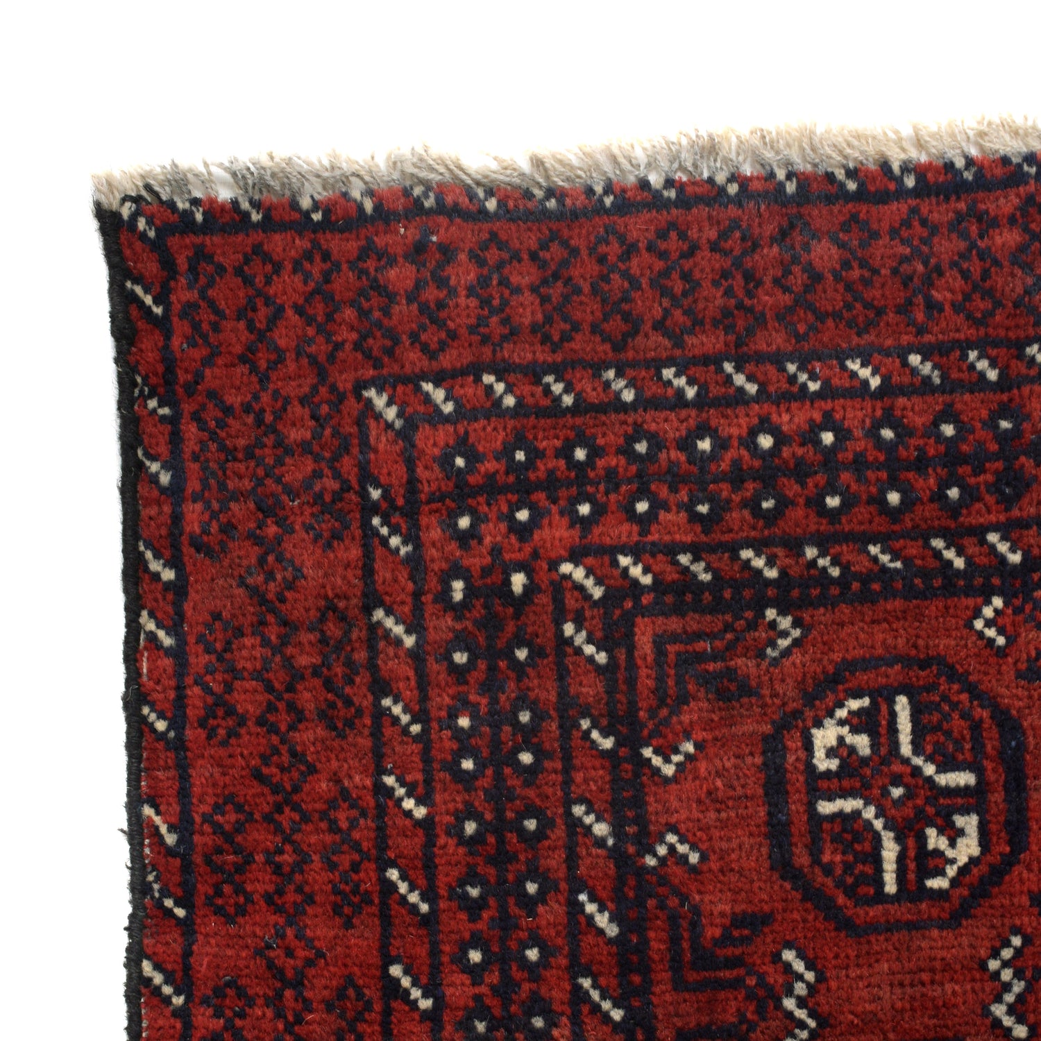 Baluchi Rug Handmade Red Geometric 4x6 ft