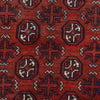 Baluchi Rug Handmade Red Geometric 4x6 ft