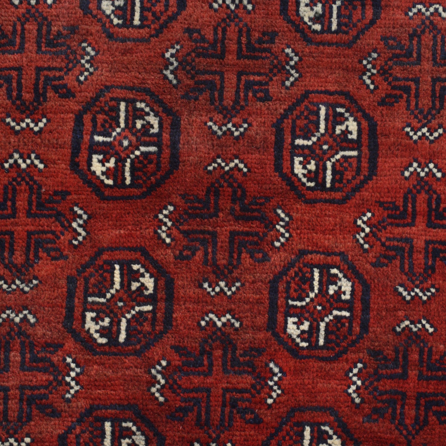 Baluchi Rug Handmade Red Geometric 4x6 ft