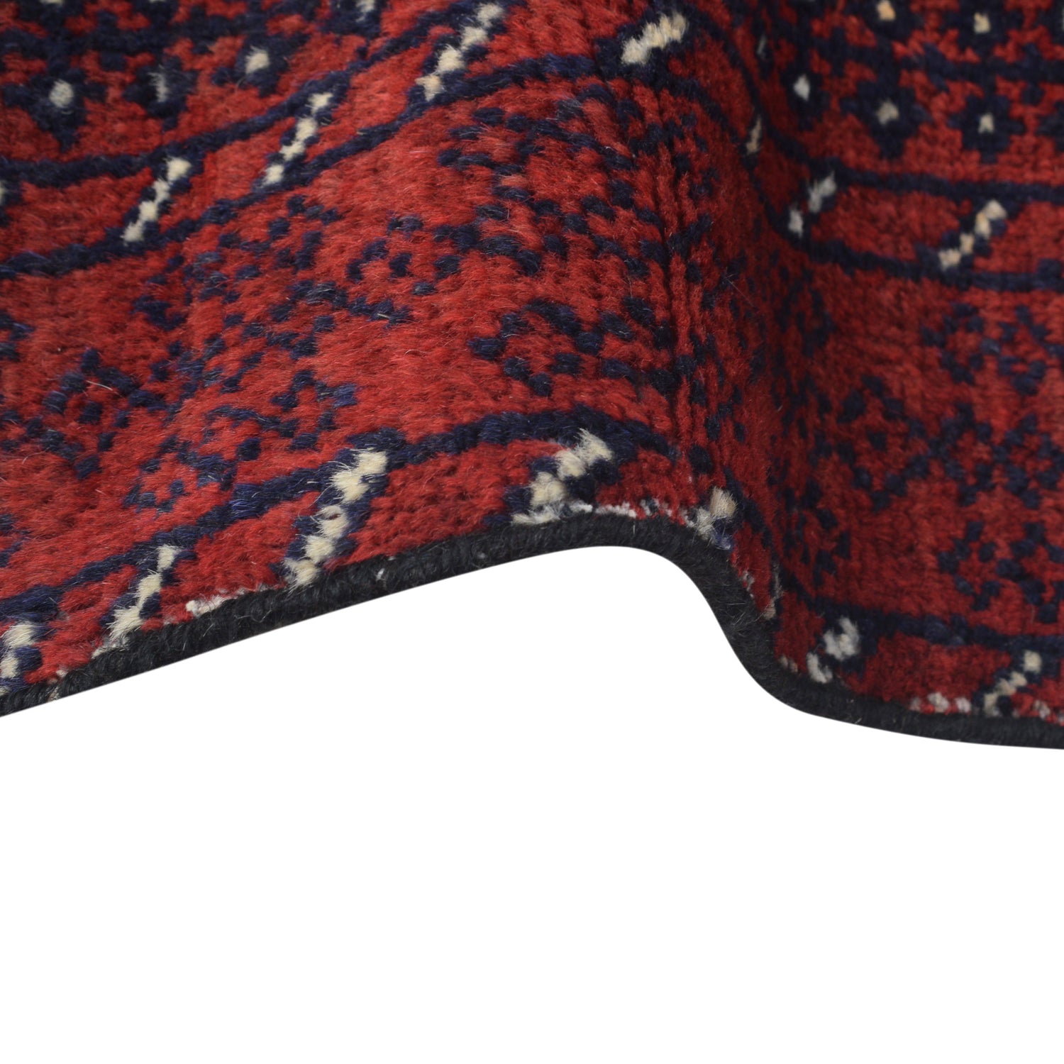Baluchi Rug Handmade Red Geometric 4x6 ft