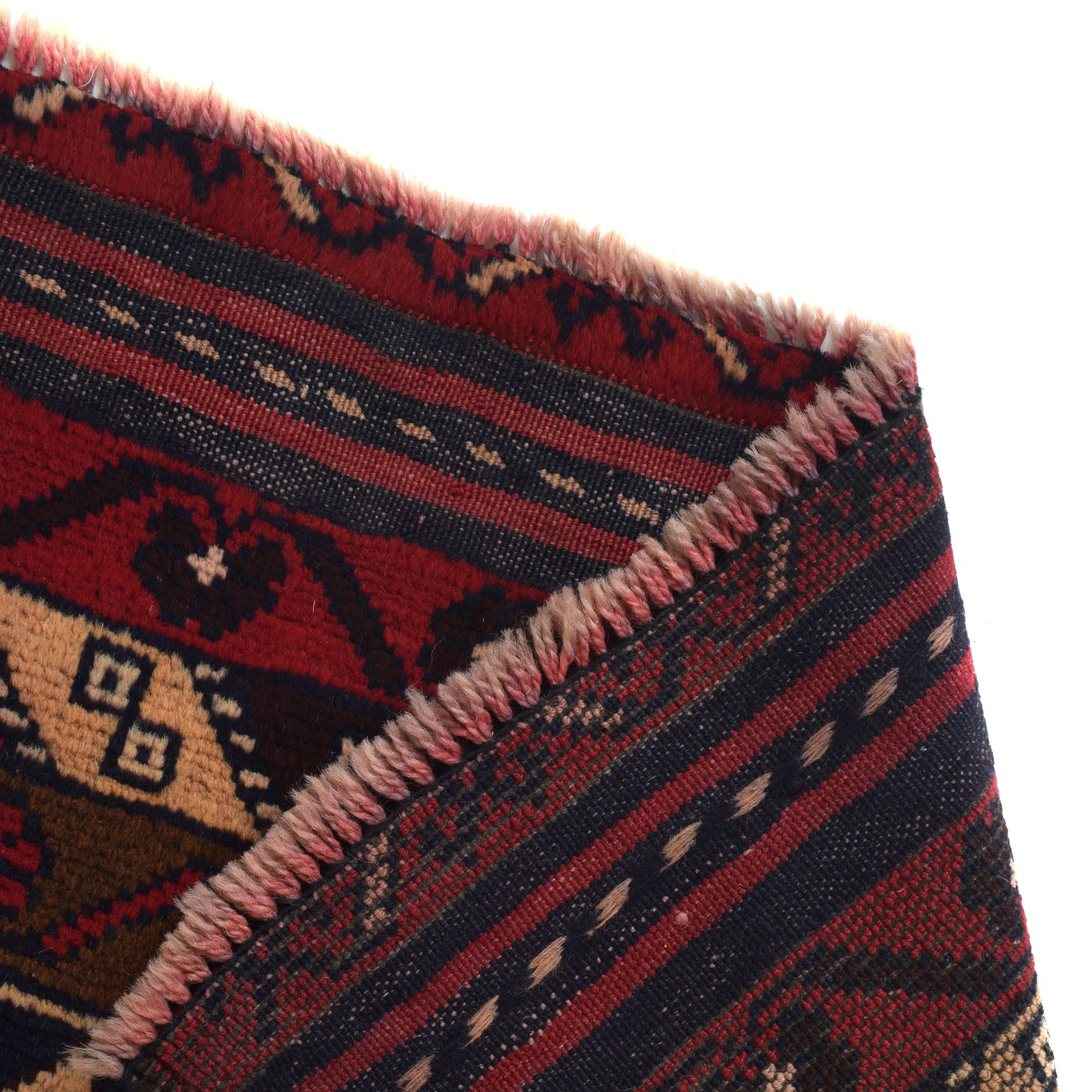 Baluchi Rug Handmade Multi Geometric 4x6 ft
