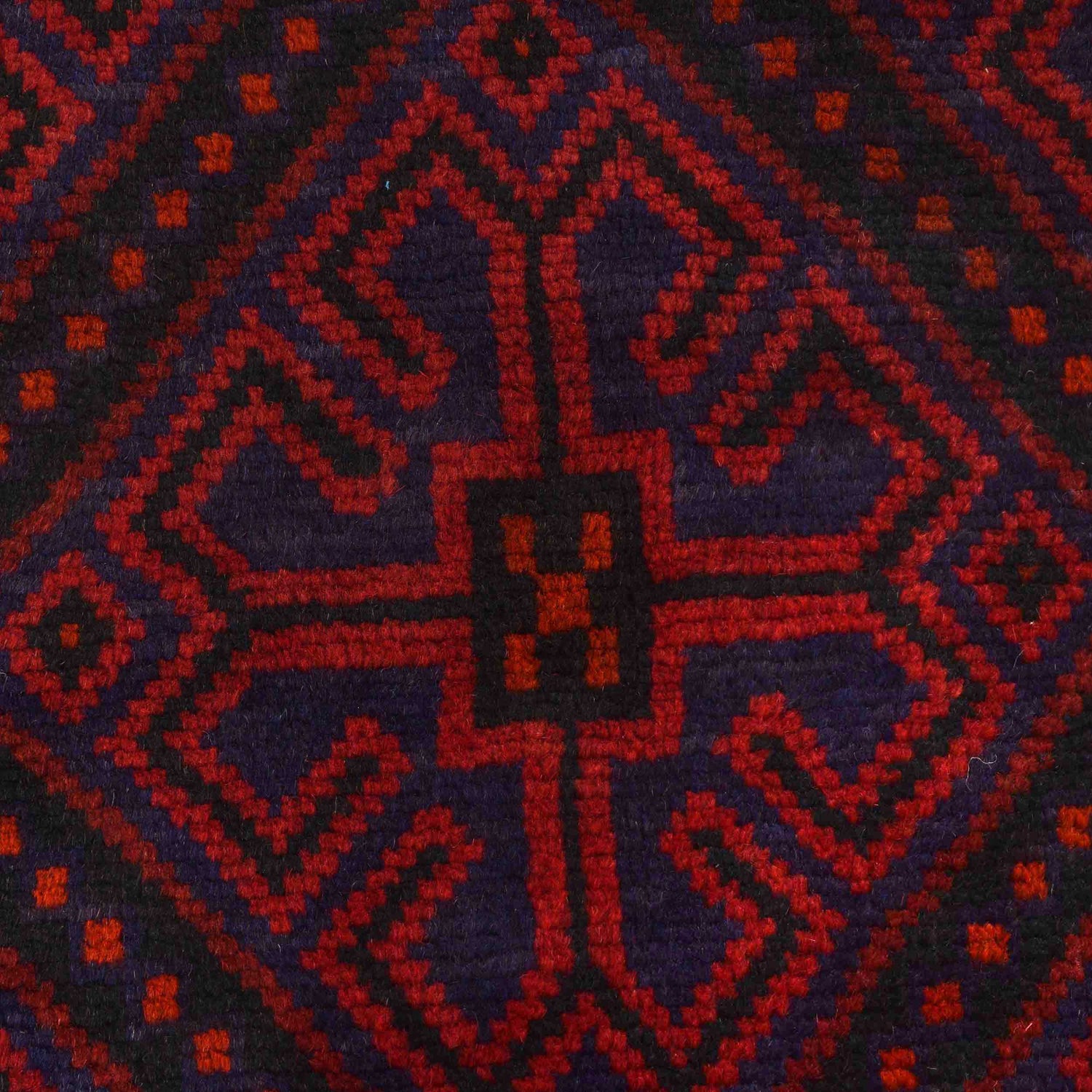 Baluchi Rug Handmade Multi Geometric 4x6 ft