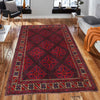 Baluchi Rug Handmade Multi Geometric 4x6 ft