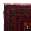 Baluchi Rug Handmade Deep Red Geometric 10x13 ft