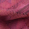 Overdyed Vegetable Kilim Runner Rug Handmade Pink Geometric