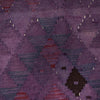 Overdyed Vegetable Kilim Area Rug Handmade Purple Geometric