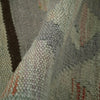 Overdyed Vegetable Kilim Area Rug Handmade Dusty Green