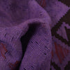 Overdyed Vegetable Kilim Area Rug Handmade Purple Geometric