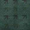 Overdyed Area Rug Handmade Blue Geometric 2x4 ft