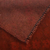 Overdyed Area Rug Handmade Red Geometric 3x5 ft
