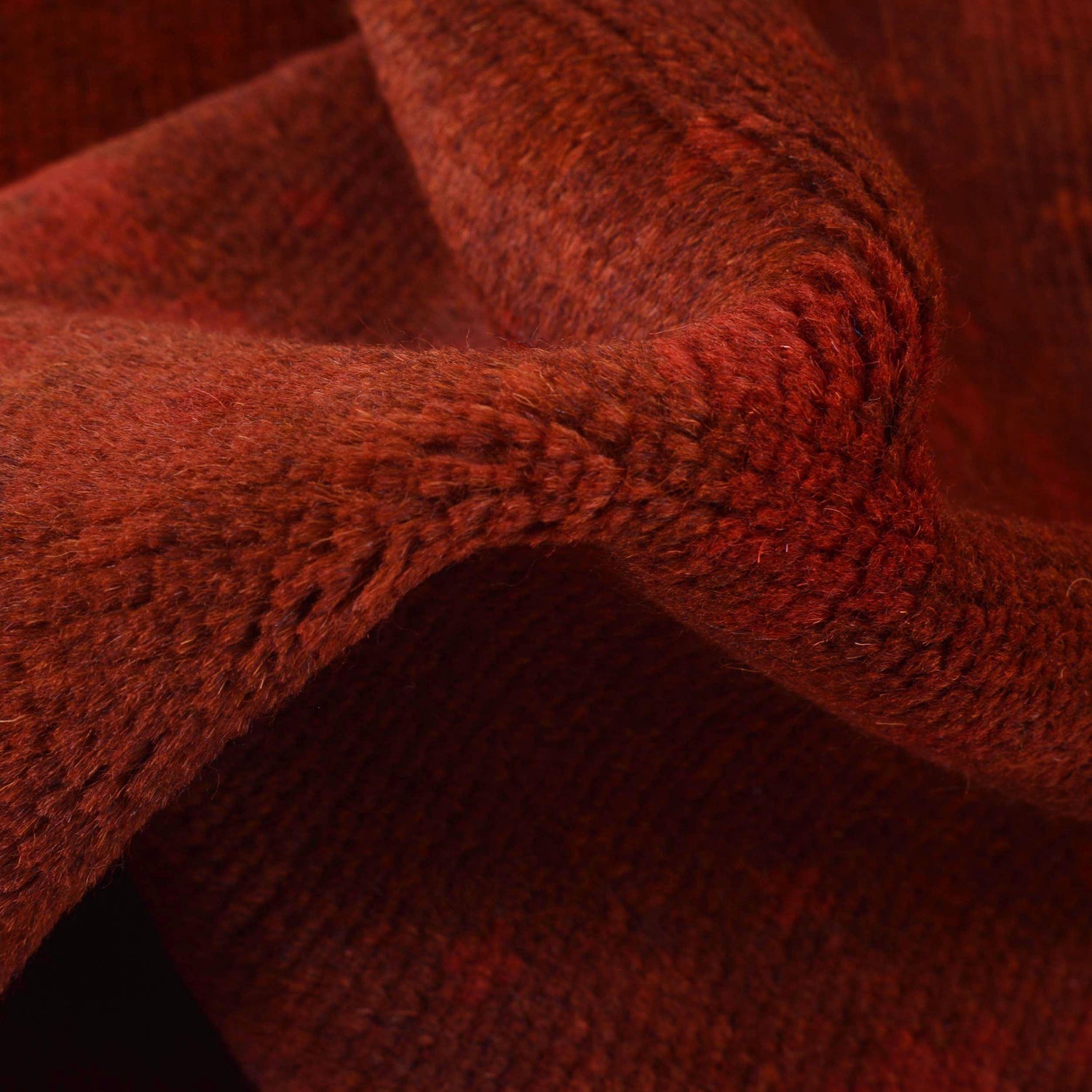 Overdyed Area Rug Handmade Red Geometric 3x5 ft