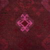 Overdyed Area Rug Handmade Pink Geometric 3x5 ft