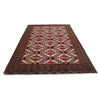 Baluchi Rug Handmade Brown Geometric 6x9 ft