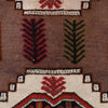 Baluchi Rug Handmade Brown Geometric 6x9 ft