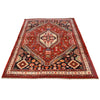 Shirazi Area Rug Handmade Red Medallion 4x7 ft