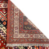 Shirazi Area Rug Handmade Red Medallion 4x7 ft