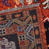 Shirazi Area Rug Handmade Red Medallion 5x8 ft