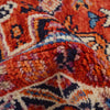 Shirazi Area Rug Handmade Red Medallion 5x8 ft