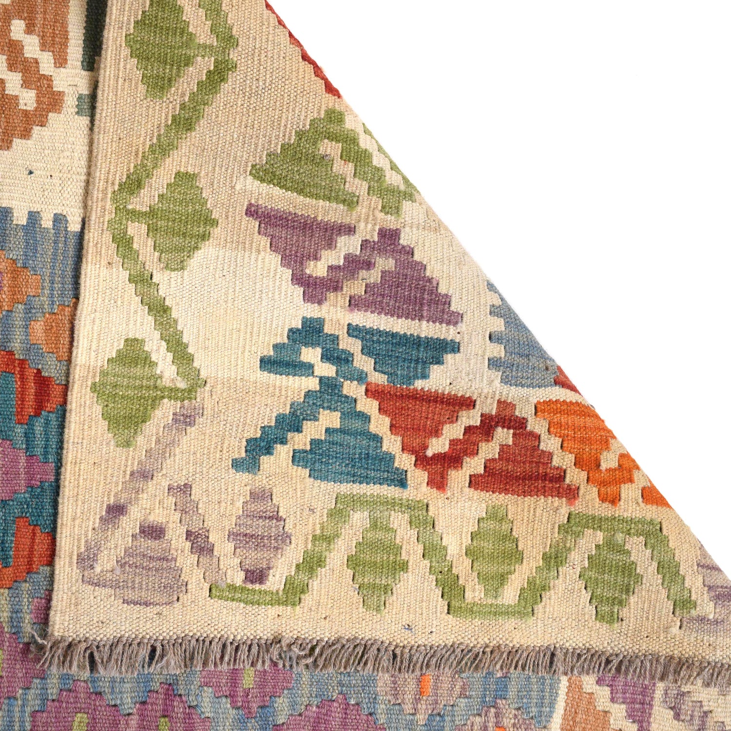 Handmade Multi Kilim Geometric 5x8 ft