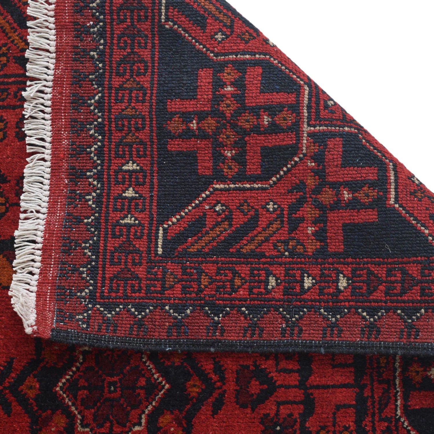 Khal Mohammadi Rug Handmade Red 3x5 ft