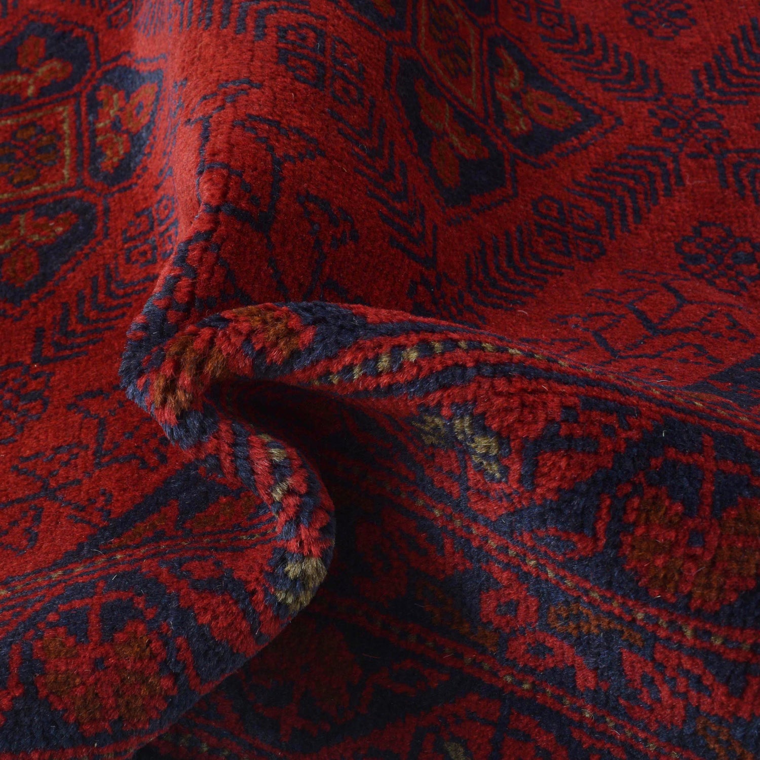 Khal Mohammadi Rug Handmade Red 4x7 ft