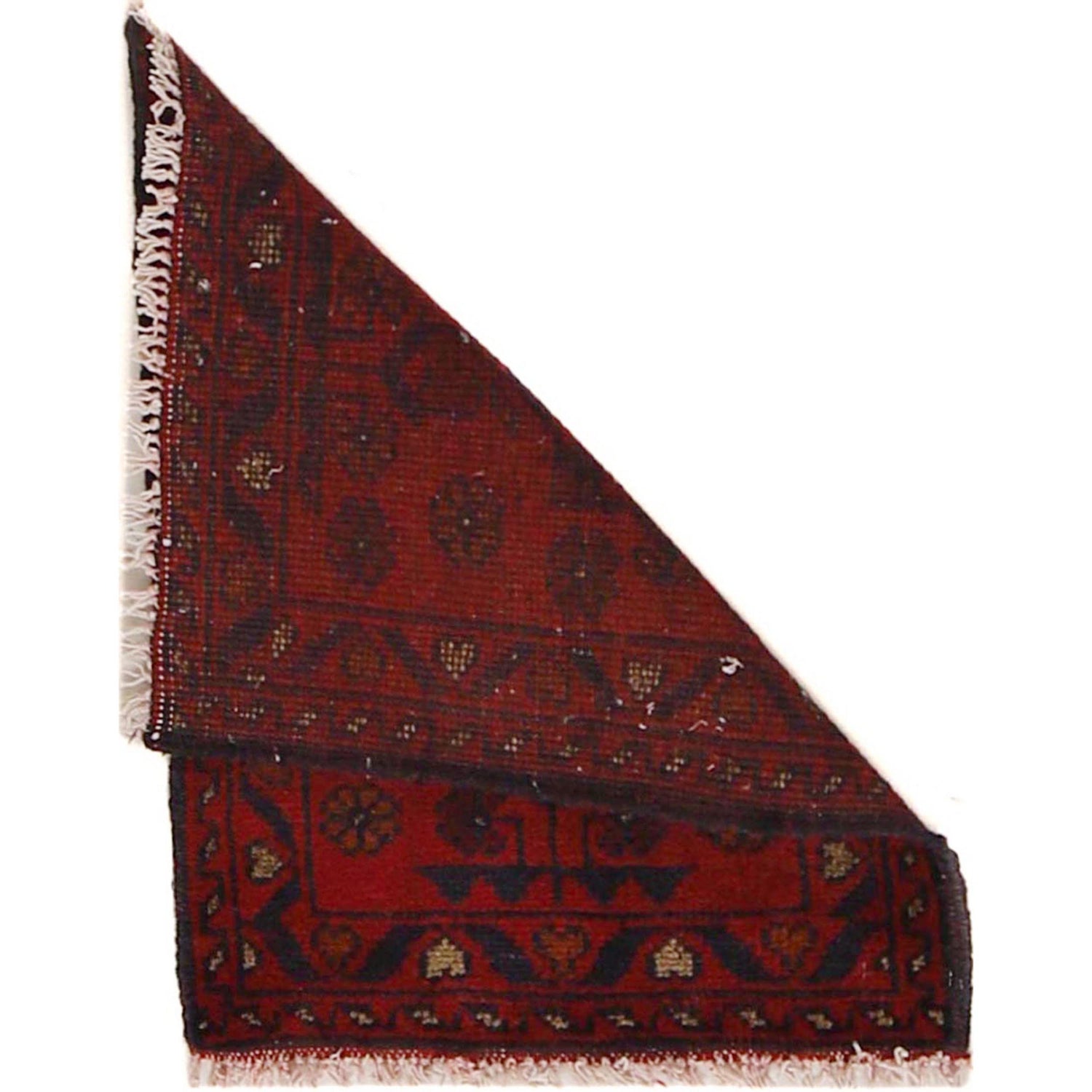 Handmade Wool Doormat Red Floral