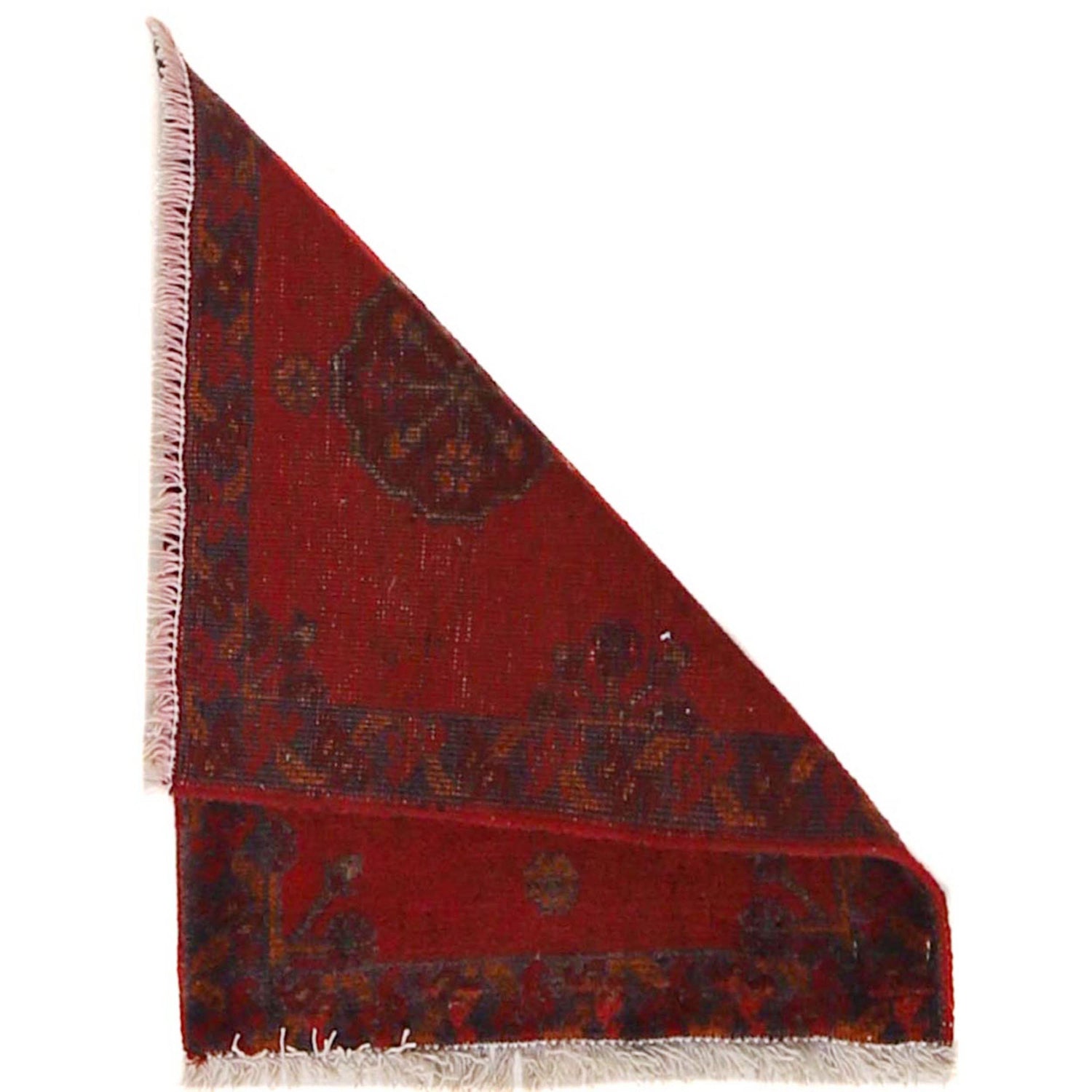 Handmade Wool Doormat Red Floral