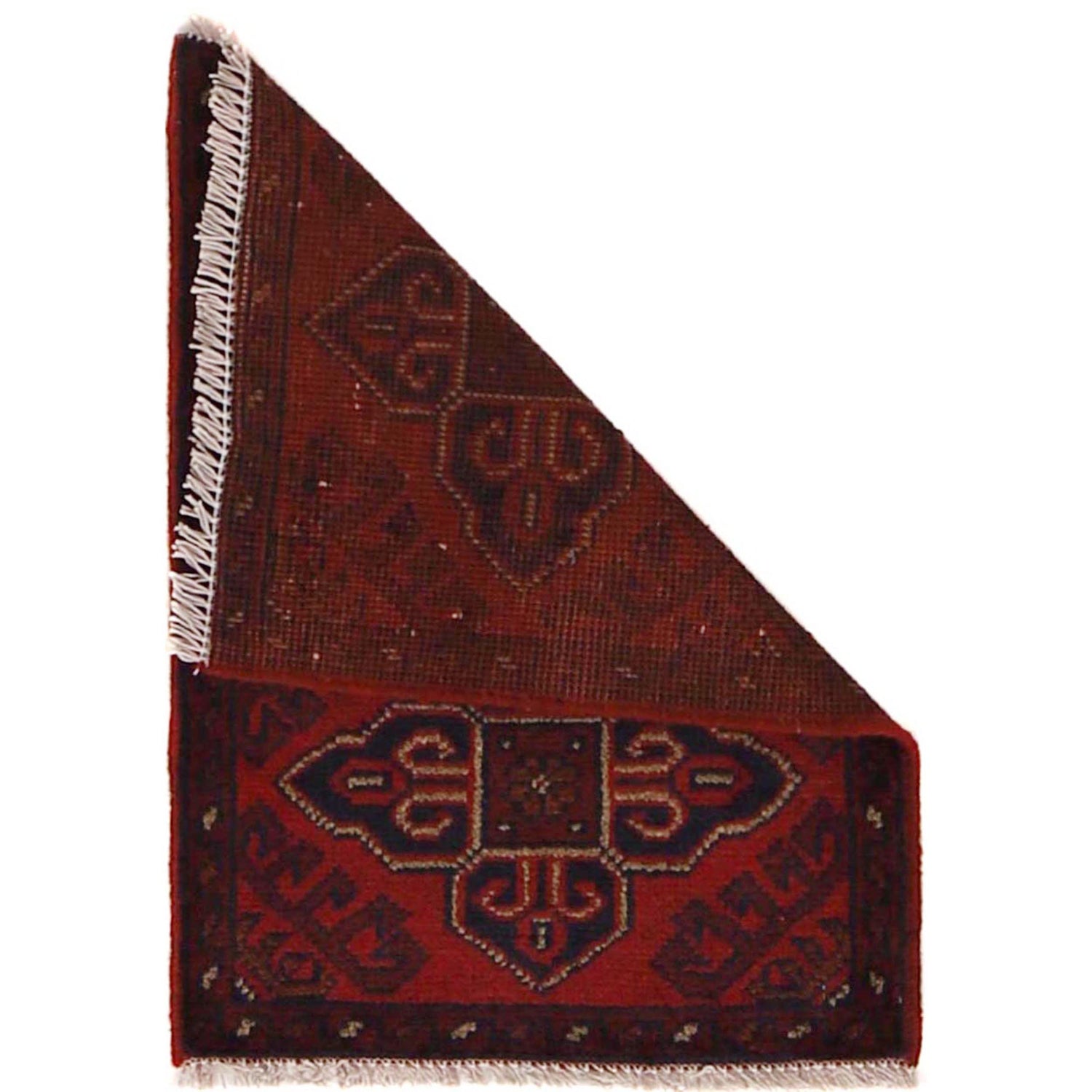 Handmade Wool Doormat Red Floral