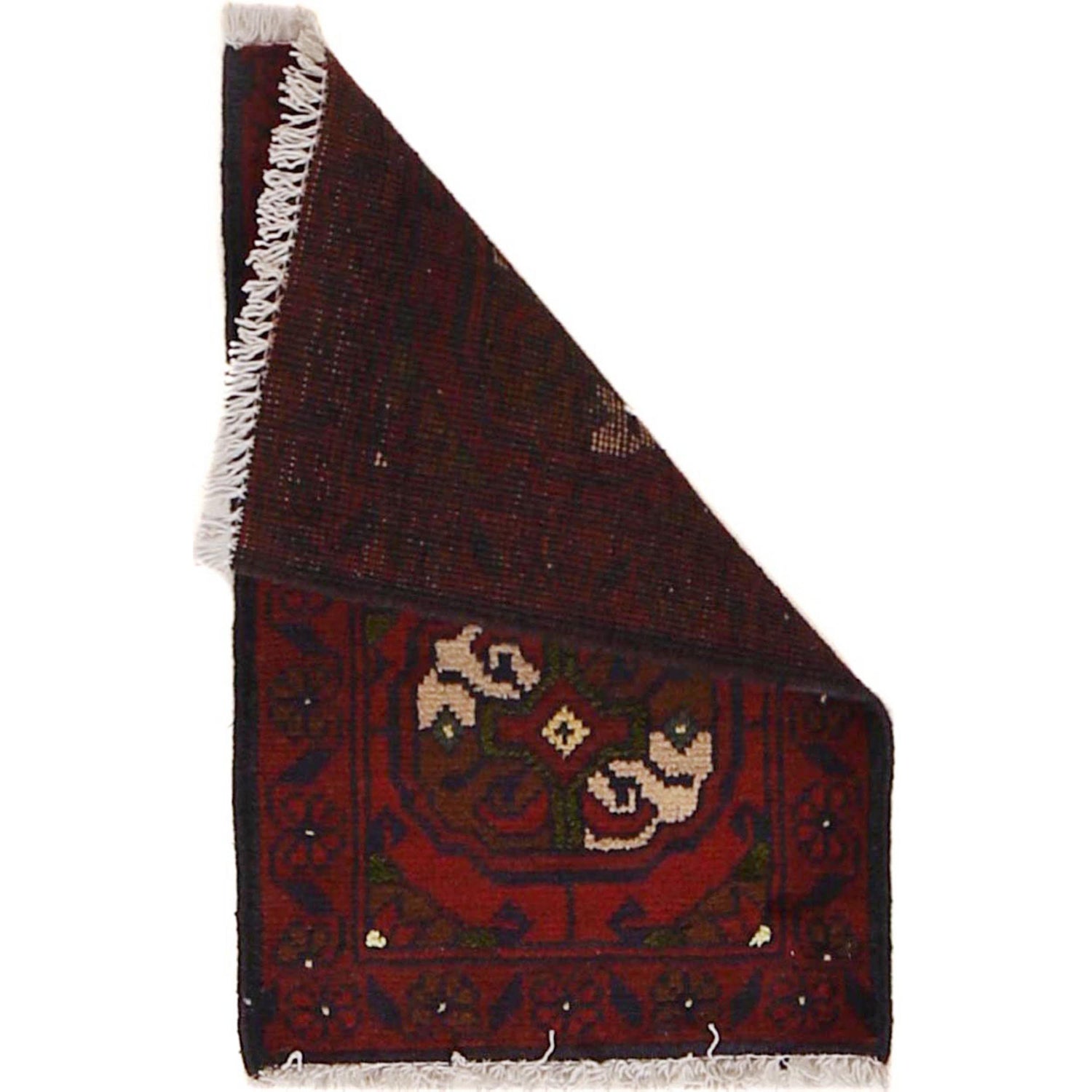 Handmade Wool Doormat Red Floral