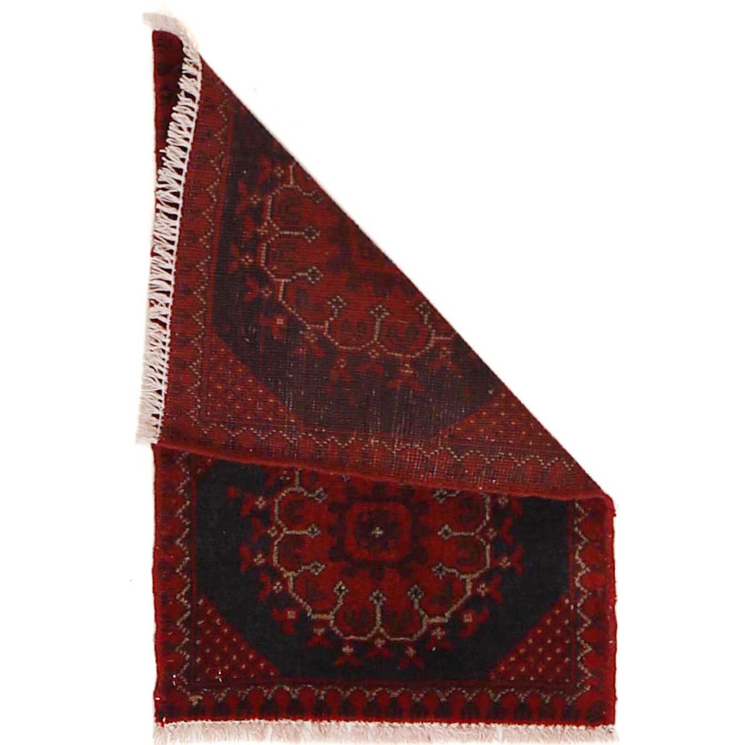 Handmade Wool Doormat Red Floral