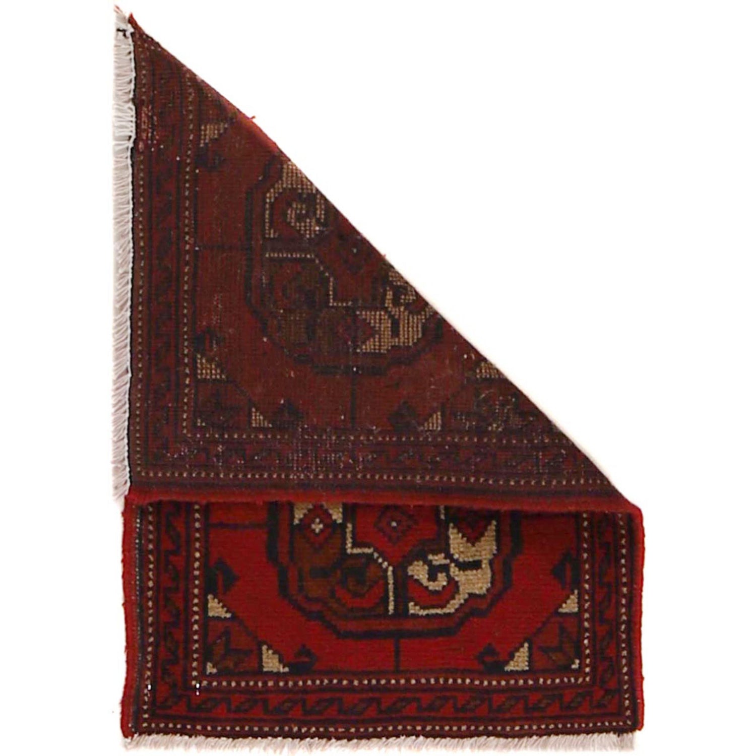 Handmade Wool Doormat Red Floral