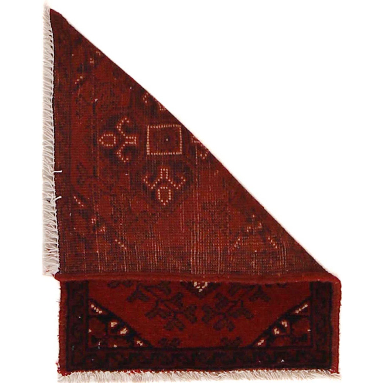 Handmade Wool Doormat Red Floral