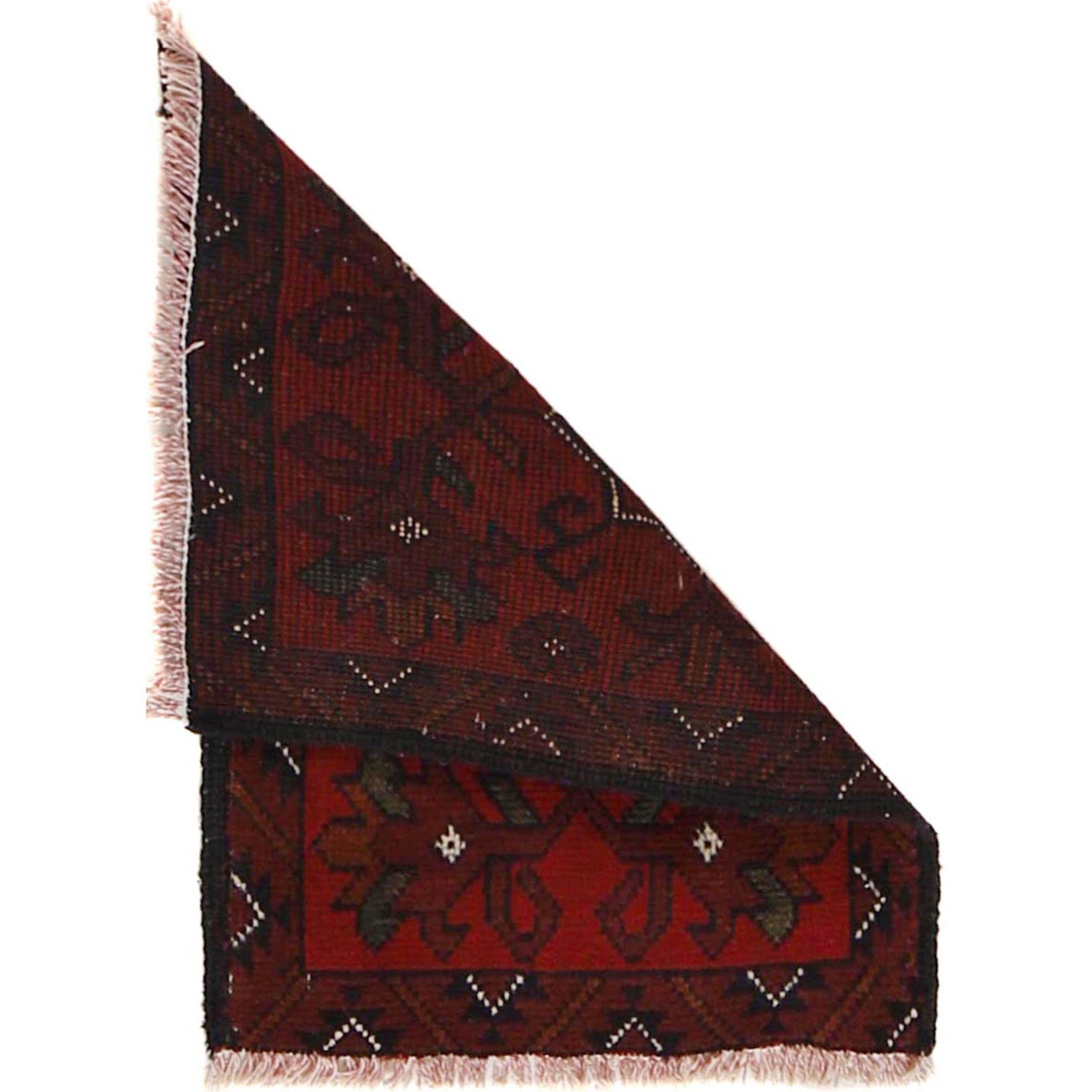 Handmade Wool Doormat Red Floral