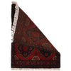 Handmade Wool Doormat Red Floral