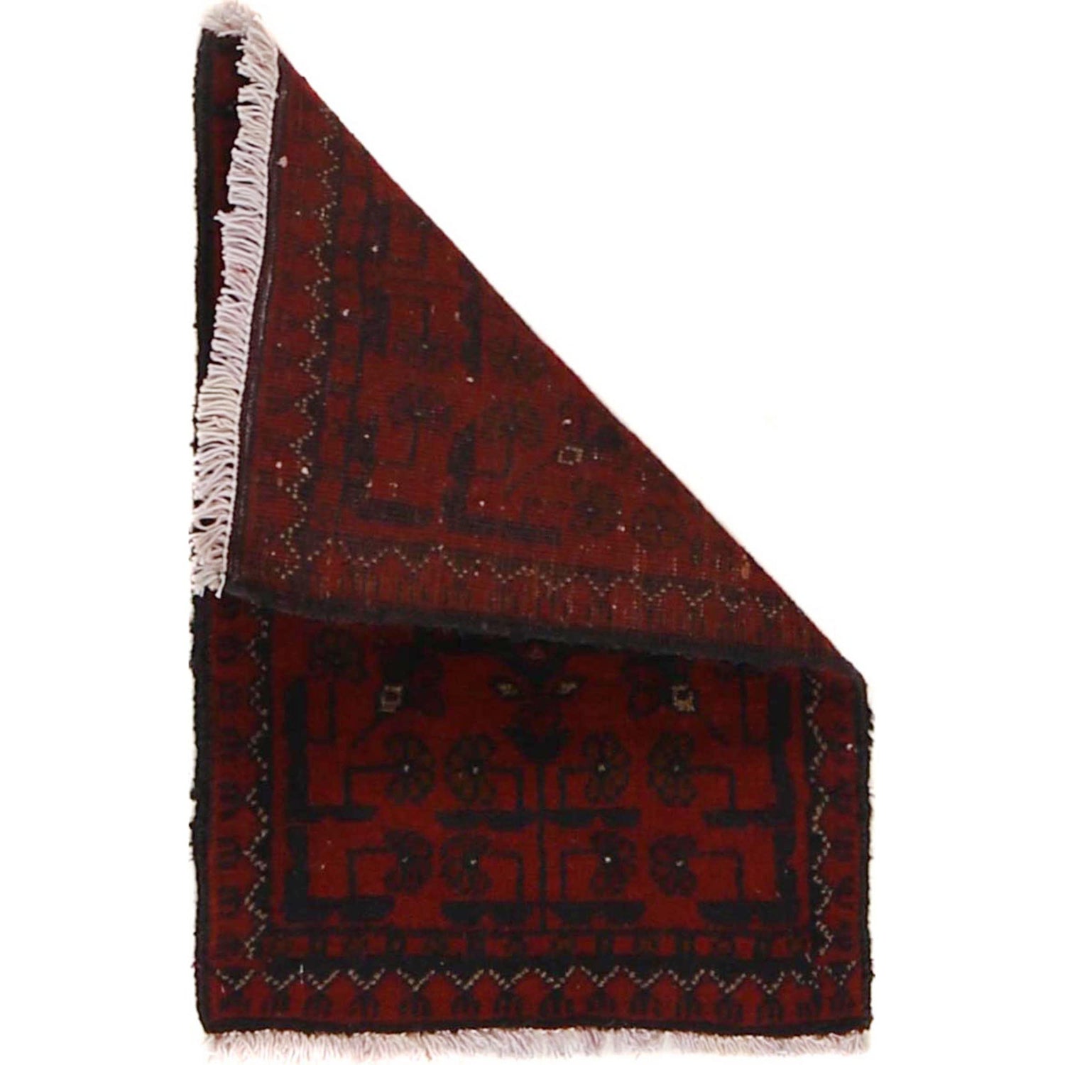 Handmade Wool Doormat Red Floral