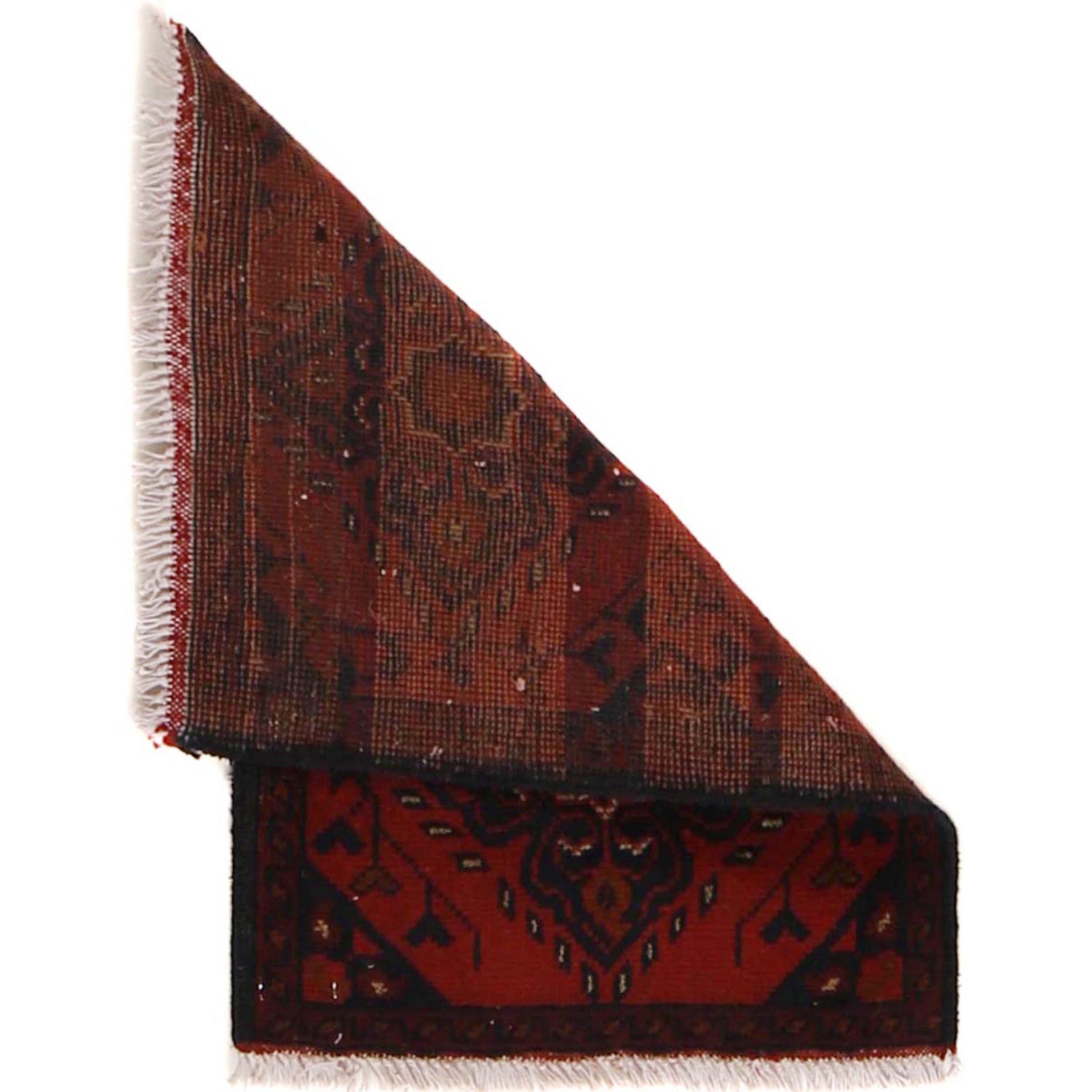 Handmade Wool Doormat Red Floral