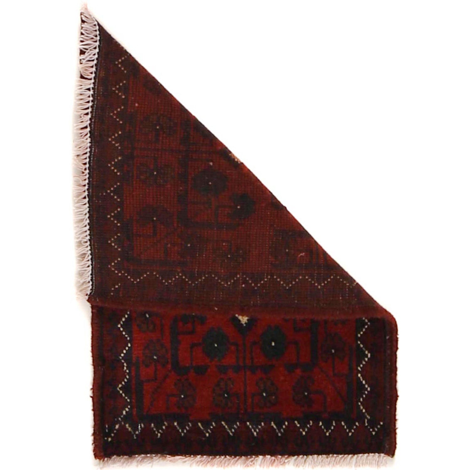 Handmade Wool Doormat Red Floral
